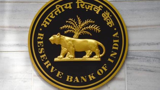 A plaque bearing the Reserve Bank of India logo hangs on the wall of the RBI headquarters in Mumbai on June 7. (AFP File Photo) A plaque bearing the Reserve Bank of India logo hangs on the wall of the RBI headquarters in Mumbai on June 7. (AFP File Photo)