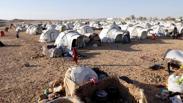 A view of a refugee camp for people displaced by fightings between the Syrian Democratic Forces and Islamic State militants in Ain Issa, Syria. (Reuters Photo) A view of a refugee camp for people displaced by fightings between the Syrian Democratic Forces and Islamic State militants in Ain Issa, Syria. (Reuters Photo)