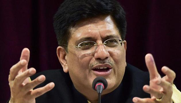 Railway minister Piyush Goyal. (PTI File photo) Railway minister Piyush Goyal. (PTI File photo)