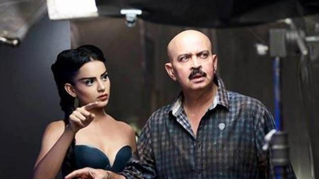 Talking about the Hrithik-Kangana feud, filmmaker Rakesh Roshan has claimed he does not lie or indulge in loose talk. Kangana Ranaut and Rakesh Roshan are seen on the sets of Krrish 3 in this picture.