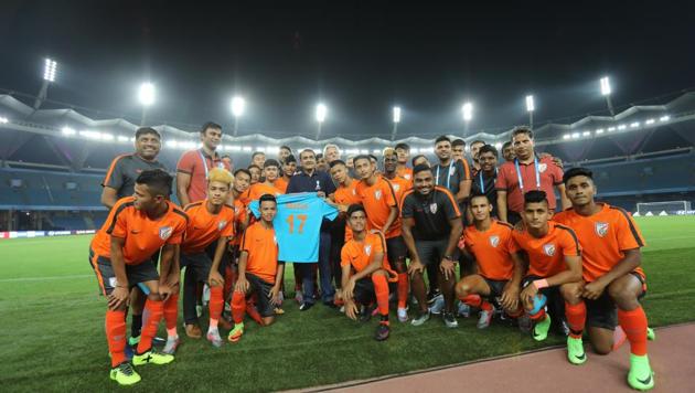 The Indian football team will take on USA in their opening game of the FIFA U-17 World Cup on October 6. (AIFF )