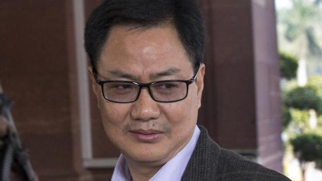 Junior home minister Kiren Rijiju.(AP File Photo)