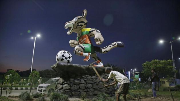The matches will be played in six stadiums in six host cities around the country, with the final taking place at the Salt Lake Stadium in Kolkata. (AP)