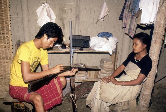 Life in a Bodo camp in Assam, July 1989. (Saibal Das/India Today Group/Getty Images) Life in a Bodo camp in Assam, July 1989. (Saibal Das/India Today Group/Getty Images)