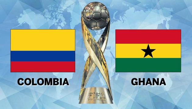 Two-time champions Ghana beat Colombia in a Group A match of the FIFA U-17 World Cup 2017 in New Delhi today. Get full football score and full updates here.(HT Photo) Two-time champions Ghana beat Colombia in a Group A match of the FIFA U-17 World Cup 2017 in New Delhi today. Get full football score and full updates here.(HT Photo)