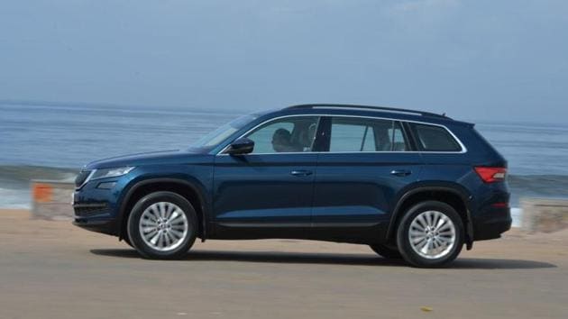 Skoda Kodiaq lacks in outright size compared to, say, a Fortuner or an Endeavour, it makes up for with contemporary styling. Skoda Kodiaq lacks in outright size compared to, say, a Fortuner or an Endeavour, it makes up for with contemporary styling.