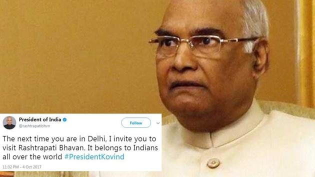 Kovind’s tweet has been shared over 2.6k times and liked by nearly 8.2k people (HT File Photo) Kovind’s tweet has been shared over 2.6k times and liked by nearly 8.2k people (HT File Photo)