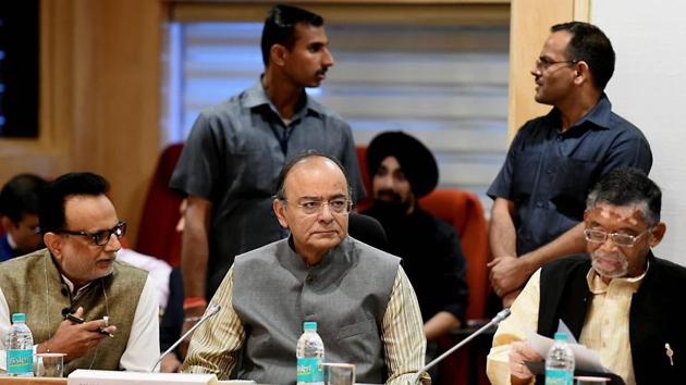 GST Council chaired by finance minister Arun Jaitley is likely to announce a special package for micro, small and medium enterprises.(PTI File Photo)
