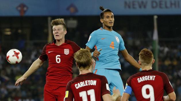 The United States of America got off to a fast start as India struggled to control the game. (AP) The United States of America got off to a fast start as India struggled to control the game. (AP)