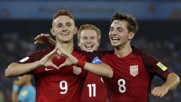 Josh Sargent opened the scoring for USA and goals from Chris Durkin and Andrew Carleton gave USA a 3-0 win over India as they started the campaign on a bright note. (AP) Josh Sargent opened the scoring for USA and goals from Chris Durkin and Andrew Carleton gave USA a 3-0 win over India as they started the campaign on a bright note. (AP)