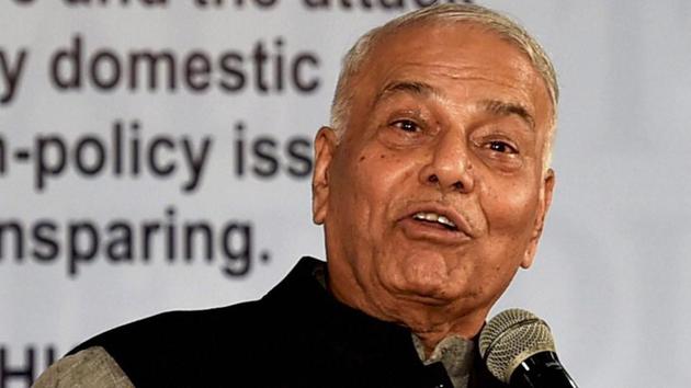 BJP veteran Yashwant Sinha at the release of Congress leader and former union minister Manish Tewari's book "Tidings of Troubled Times" at a function in New Delhi on Thursday. (PTI) BJP veteran Yashwant Sinha at the release of Congress leader and former union minister Manish Tewari's book "Tidings of Troubled Times" at a function in New Delhi on Thursday. (PTI)