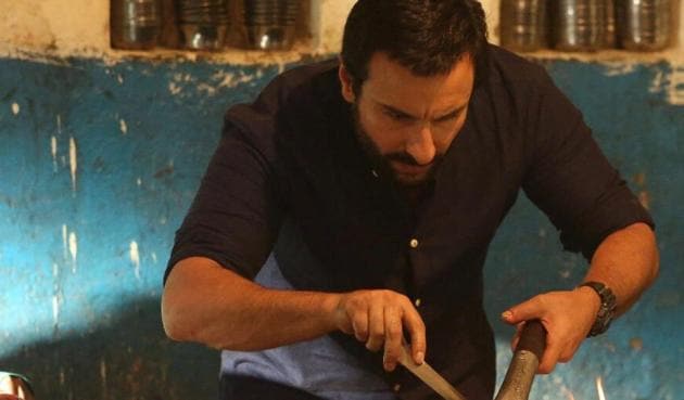 Saif Ali Khan in a still from Raja Menon’s Chef.