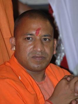 Adityanath will address a gathering and welcome the yatra at the Ram Katha Park in the evening.(HT Photo)