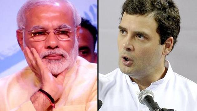 PM Narendra Modi (left) said Diwali had come early after the GST council revised tax rates for 27 items. However, the Congres vice president Rahul Gandhi (right) slammed the government’s new tax regime, saying it slowed down the growth rate. (HT File Photo) PM Narendra Modi (left) said Diwali had come early after the GST council revised tax rates for 27 items. However, the Congres vice president Rahul Gandhi (right) slammed the government’s new tax regime, saying it slowed down the growth rate. (HT File Photo)