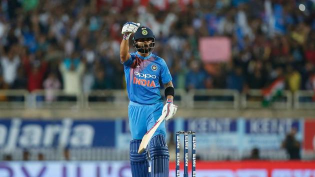Virat Kohli guided India to a nine-wicket win via DLS method as they registered their seventh consecutive win in T20Is over Australia. (BCCI) Virat Kohli guided India to a nine-wicket win via DLS method as they registered their seventh consecutive win in T20Is over Australia. (BCCI)