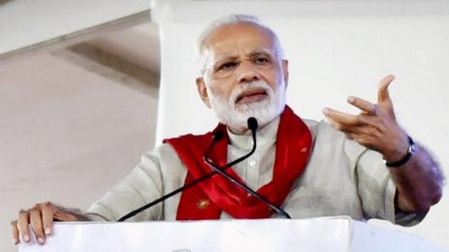 Prime Minister Narendra Modi addressing at the dedication ceremony of the newly constructed building of IIT, Gandhinagar, to the nation, in Gujarat on Saturday. (PTI Photo) Prime Minister Narendra Modi addressing at the dedication ceremony of the newly constructed building of IIT, Gandhinagar, to the nation, in Gujarat on Saturday. (PTI Photo)