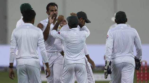 Sri Lanka took a 220-run lead but Pakistan fought back brilliantly in the Pink Ball Test to keep the game evenly poised. Get full cricket score of Pakistan vs Sri Lanka, 2nd Test, Day 3 here. (AP) Sri Lanka took a 220-run lead but Pakistan fought back brilliantly in the Pink Ball Test to keep the game evenly poised. Get full cricket score of Pakistan vs Sri Lanka, 2nd Test, Day 3 here. (AP)
