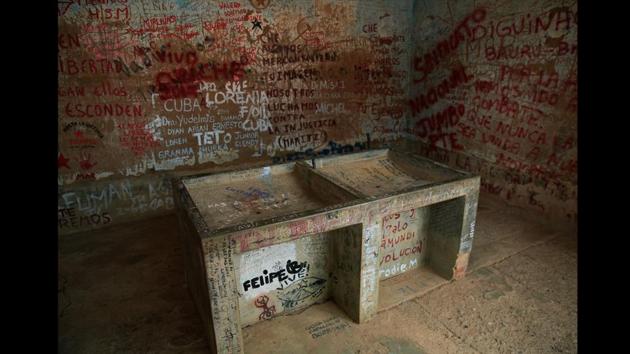 A view of the laundry room and the sink, where the body of Ernesto ‘Che’ Guevara was presented to the media fifty years ago in Bolivia. Many believe that allowing his corpse to be photographed was one of the gravest mistakes made by the U.S, since it made him a hero among the other revolutionaries across the world. (REUTERS / David Mercado)