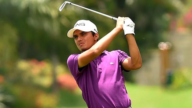 Ajeetesh Sandhu of Chandigarh made his mark on the Asian Tour with a stunning win in the Yeangder Tournament Players gold championship in Taipei on Sunday.(HT Photo)