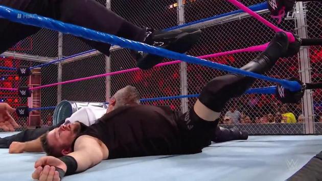 Kevin Owens defeated WWE Smackdown Live commissioner Shane McMahon in a Falls Count Anywhere Hell in a Cell match.(Twitter)