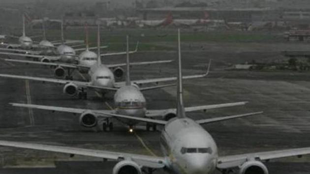 The pothole surfaced between taxiways N1 and N3 on Sunday morning.(Representational pic) The pothole surfaced between taxiways N1 and N3 on Sunday morning.(Representational pic)
