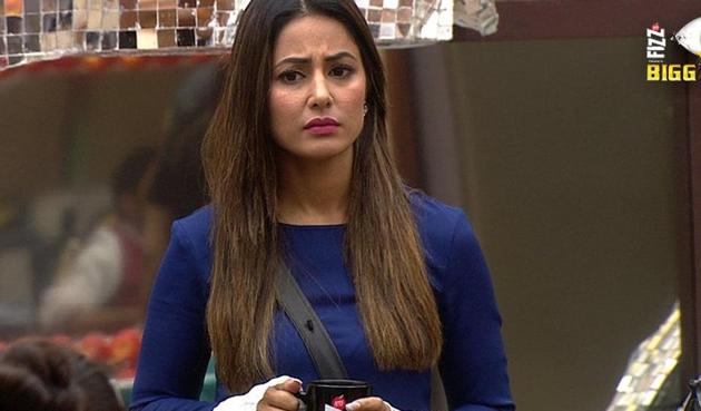 Hina Khan starts the ‘eggs’ fight inside the Bigg Boss 11 house this year. (Colors) Hina Khan starts the ‘eggs’ fight inside the Bigg Boss 11 house this year. (Colors)