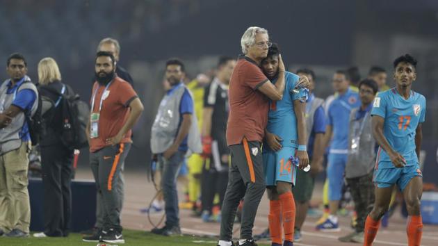 India had put up a great performance but they went down fighting 1-2 in a tense match. (AP)