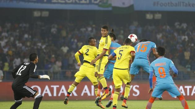 At half-time, India had put up a great performance as they held Colombia 0-0. (AP)