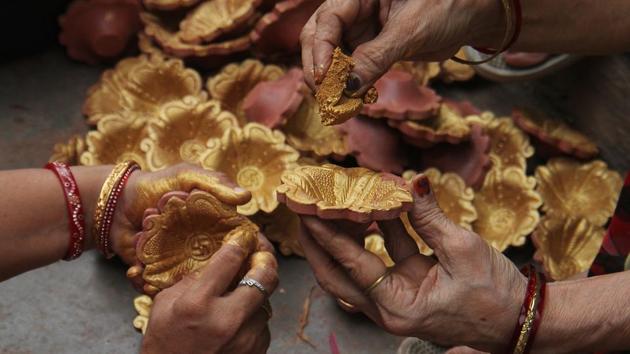Not losing grip: The colourful ones need more work. (Pramod Thakur/HT Photo)