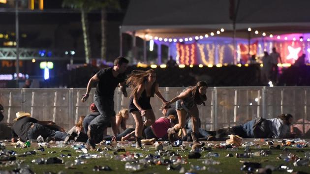 People run from the Route 91 Harvest country music festival after apparent gun fire was heard on October 1 in Las Vegas, Nevada. (AFP File Photo) People run from the Route 91 Harvest country music festival after apparent gun fire was heard on October 1 in Las Vegas, Nevada. (AFP File Photo)
