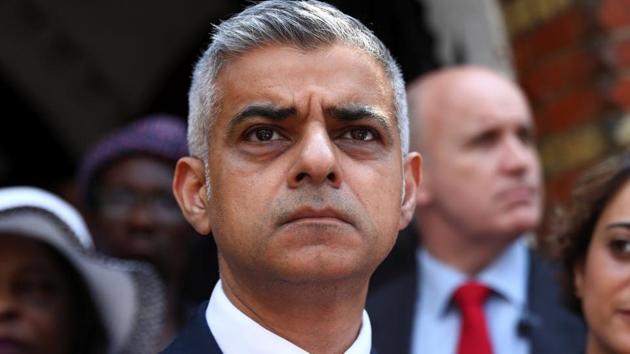 File photo of mayor of London Sadiq Khan. (REUTERS) File photo of mayor of London Sadiq Khan. (REUTERS)