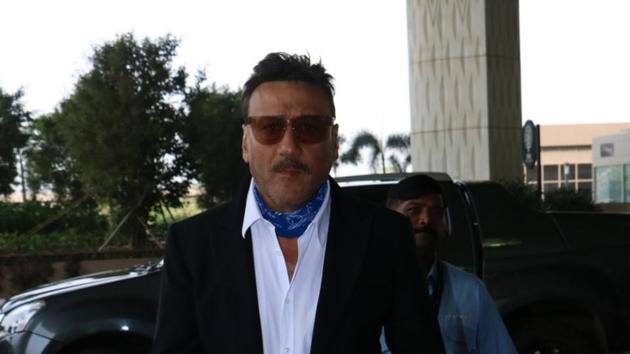Jackie Shroff seen at Chhatrapati Shivaji Maharaj International airport in Mumbai. (IANS)