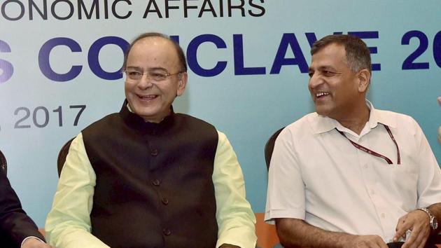Outgoing expenditure secretary Ashok Lavasa with finance minister Arun Jaitley at the 'Delhi Economics Conclave-2017 ' in New Delhi. (PTI File Photo) Outgoing expenditure secretary Ashok Lavasa with finance minister Arun Jaitley at the 'Delhi Economics Conclave-2017 ' in New Delhi. (PTI File Photo)