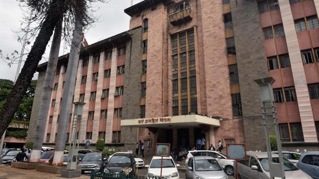 The PMC building from where a computer was used to upload the tender documents. (Pratham Gokhale/HT Photo) The PMC building from where a computer was used to upload the tender documents. (Pratham Gokhale/HT Photo)