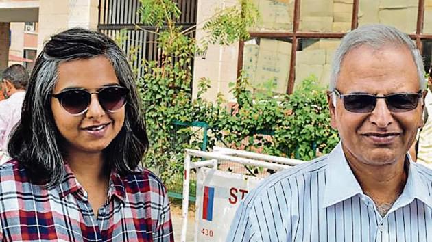 Complainant Varnika Kundu and her father VS Kundu. (Sikander Singh/HT) Complainant Varnika Kundu and her father VS Kundu. (Sikander Singh/HT)