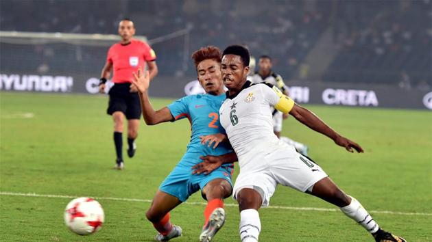 Ghana started briskly but India were able to hold on well as they frustrated the visitors. (PTI)