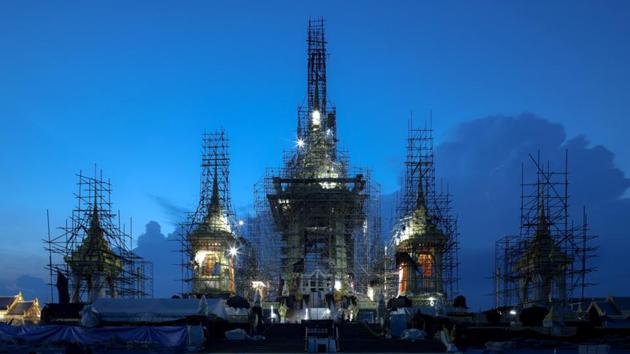 The Royal Crematorium for the late King Bhumibol Adulyadej under construction is seen in Bangkok. Though steeped in ancient traditions, the funeral of King Bhumibol will permit more public participation than those of previous kings, according to Thai monarchy expert Tongthong Chandransu. (Athit Perawongmetha / REUTERS) The Royal Crematorium for the late King Bhumibol Adulyadej under construction is seen in Bangkok. Though steeped in ancient traditions, the funeral of King Bhumibol will permit more public participation than those of previous kings, according to Thai monarchy expert Tongthong Chandransu. (Athit Perawongmetha / REUTERS)