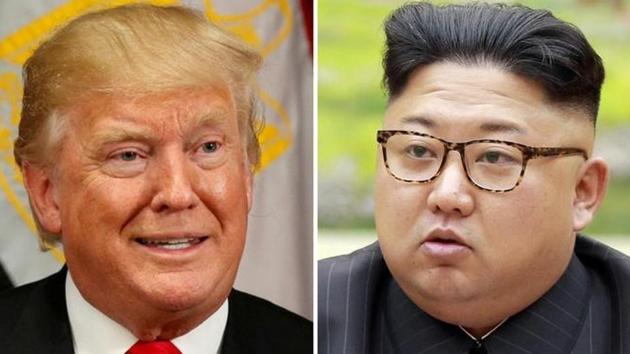US President Donald Trump and North Korean leader Kim Jong-Un. North Korea has test-fired several missiles and conducted what it said was a test explosion of a hydrogen bomb as it advances toward its goal of developing a nuclear-tipped missile capable of hitting the US mainland.