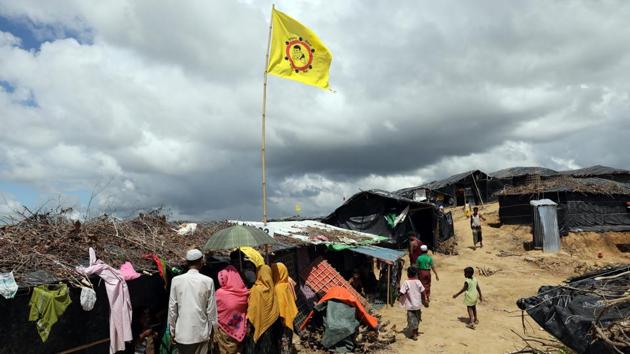 Rohingya refugees gather in a temporary health-care centre in the Jamtoli refugee camp in Cox’s Bazar. While Bangladesh has allocated land to accommodate 800,000 refugees in one massive camp, the UN has raised concerns over such a large concentration in one area as it could promote the spread of disease. (Mohammad Ponir Hossain / REUTERS) Rohingya refugees gather in a temporary health-care centre in the Jamtoli refugee camp in Cox’s Bazar. While Bangladesh has allocated land to accommodate 800,000 refugees in one massive camp, the UN has raised concerns over such a large concentration in one area as it could promote the spread of disease. (Mohammad Ponir Hossain / REUTERS)