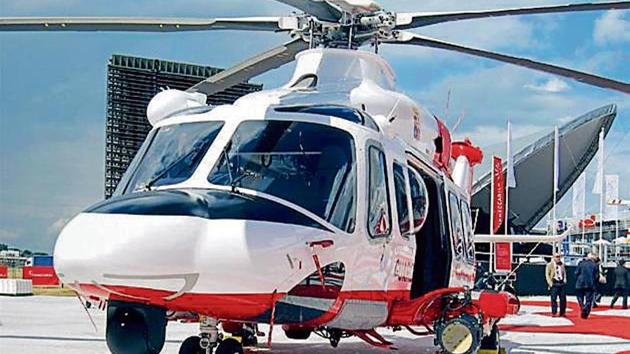 A file photo of an AgustaWestland helicopter. (HT File Photo) A file photo of an AgustaWestland helicopter. (HT File Photo)