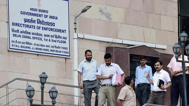 Officials at the Directorate of Enforcement office in New Delhi. (PTI File Photo) Officials at the Directorate of Enforcement office in New Delhi. (PTI File Photo)