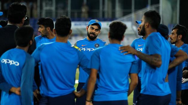 India won the rain-truncated first match in Ranchi by nine wickets, while Australia squared the series with a eight-wicket victory in Guwahati on Tuesday. (BCCI) 