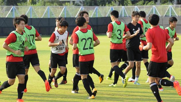 Japan will start as firm favourites against New Caledonia in the Group E encounter of FIFA U-17 World Cup. (HT Photo) Japan will start as firm favourites against New Caledonia in the Group E encounter of FIFA U-17 World Cup. (HT Photo)