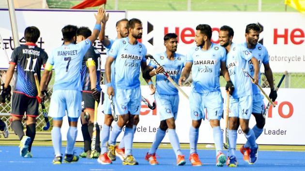 Live streaming of the Asia Cup hockey match between India vs Pakistan on Sunday was available online. India beat Pakistan 3-1. Harmanpreet Singh, Ramandeep Singh, Chinglensana Singh scored for the winners.(Hockey India)