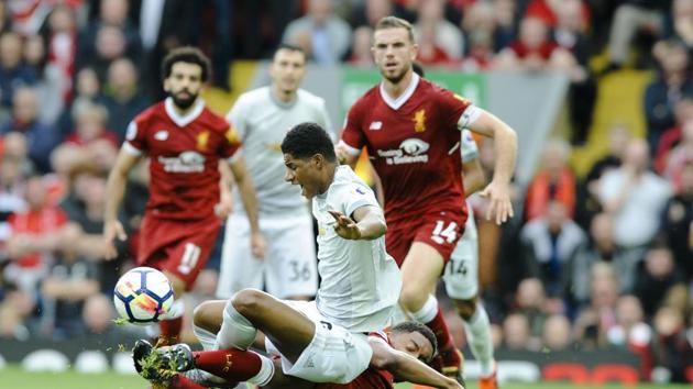 Manchester United F.C and Liverpool F.C. played out a 0-0 draw in the North-West Derby as Jose Mourinho’s side went on top of the Premier League table. (AP) Manchester United F.C and Liverpool F.C. played out a 0-0 draw in the North-West Derby as Jose Mourinho’s side went on top of the Premier League table. (AP)