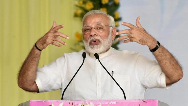 Prime Minister Narendra Modi addressing at the Centenary Celebrations of Patna University, in Patna on Saturday. (PTI Photo) Prime Minister Narendra Modi addressing at the Centenary Celebrations of Patna University, in Patna on Saturday. (PTI Photo)