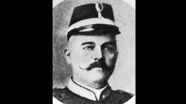 Captain Rudolph MacLeod, husband of the Dutch spy and dancer, Mata Hari. Born Margaretha Geertruida Zelle in the Netherlands, she fled to Paris in 1903 at the age of 27 to start a new life after a rancorous divorce. (Hulton Archive / Getty Images)