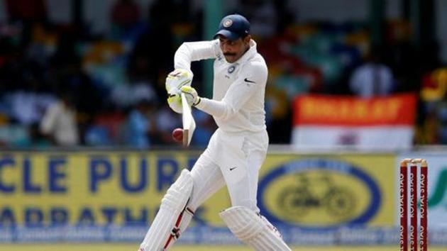 Ravindra Jadeja slammed a double century to put Saurashtra in the driver’s seat against Jammu and Kashmir in the Ranji Trophy. (REUTERS) Ravindra Jadeja slammed a double century to put Saurashtra in the driver’s seat against Jammu and Kashmir in the Ranji Trophy. (REUTERS)