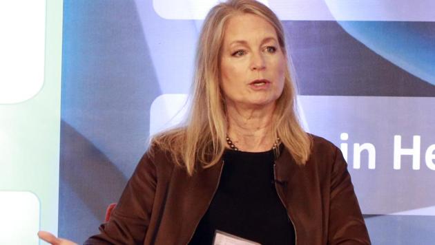 Terri Bresenham, president and CEO, GE Healthcare during TIE Pune Healthcare Summit 2017 on Friday, October 13. (RAHUL RAUT/HT PHOTO) Terri Bresenham, president and CEO, GE Healthcare during TIE Pune Healthcare Summit 2017 on Friday, October 13. (RAHUL RAUT/HT PHOTO)