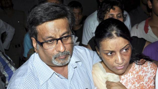 Dentist-couple Rajesh and Nupur Talwar were acquitted by the Allahabad High Court on Thursday.(PTI)
